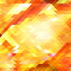 Yellow polygonal abstract background. Vector illustration.