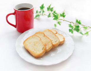 ラスクとコーヒー