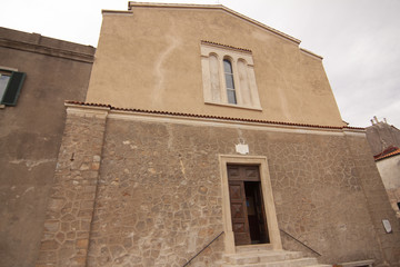 Fototapeta na wymiar isola del Giglio toscana Italia centro storico castello