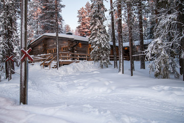 Winter mountains panorama with ski slopes and ski lifts near Vogel ski center, Slovenia