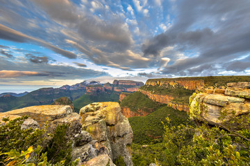 Blyde river canyon Three rondavels view