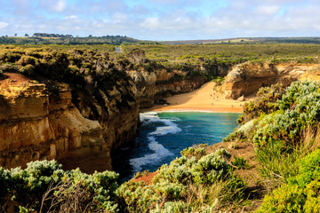 Loch Ard Gorge is part of Port Campbell National Park on Great Ocean Road, Victoria, Australia.