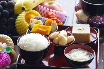 お供え膳　御霊供膳　果物とお供え