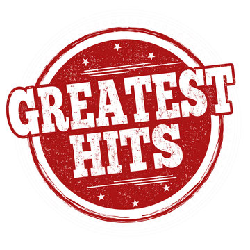 Greatest hits sign or stamp