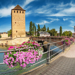 Henry Towers near Barrage Vauban tourist landmark in Strasbourg