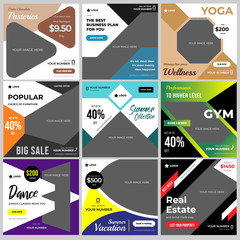 Multipurpose social media template design