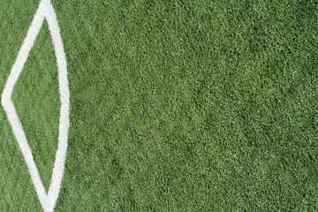 Corner of a football field