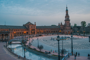Séville place d'Espagne Espagne
