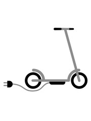 strom kabel elektroroller clipart elektro roller spaß tretroller kinder spielzeug symbol fahren motorrad cool design schnell rasen liebe hobby fahrzeug logo kaufen