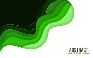 Modern abstract 3D background with paper cutouts style. Colorful modern template design