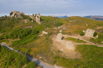 Fototapeta na wymiar Megaliti dell'Argimusco -La Stonhenge italiana a Montalbano Elicona in Sicilia