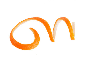 orange peel spiral isolated