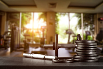 Gym interior and free space for your decoration 