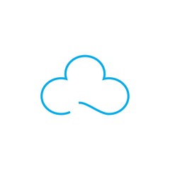 Fototapeta premium cloud logo vecto