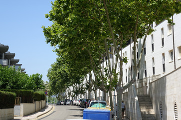 Platja d'Aro, Spain. Street view in summer