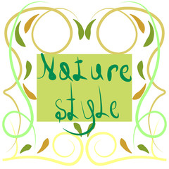 Naklejka premium Natural products tags decoration.