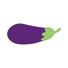 Eggplant logo for design.vector