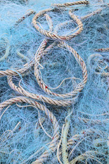 Hintergrund aus Fischernetzen