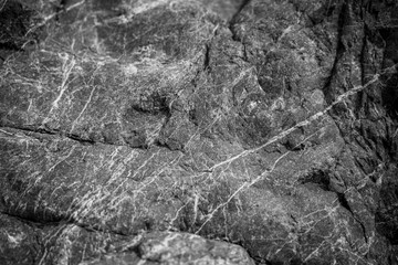 Stone texture in black and white color