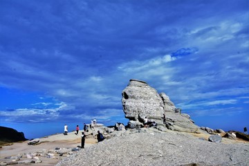 The Sphinx in Bucegi National Park, Romania - Natural rock formation
