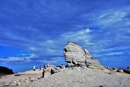 The Sphinx in Bucegi National Park, Romania - Natural rock formation