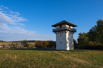 Römischer Wachturm am Limes in der Nähe von Idstein/Deutschland