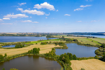Aussicht auf den Uckersee und die Landschaft der Uckermark