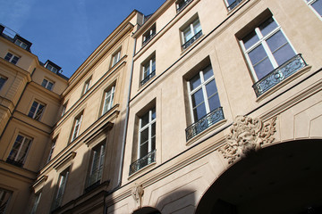 flat building in paris (france)
