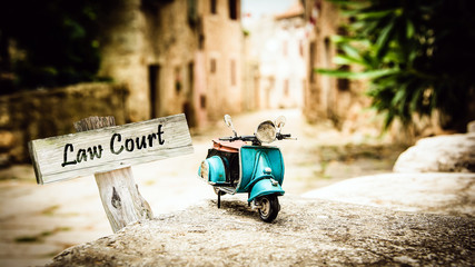 Street Sign to Law Court