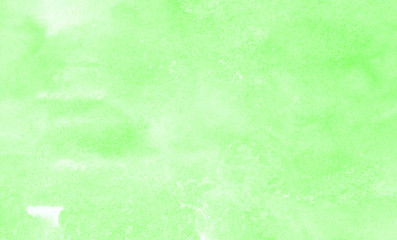 Gentle light green watercolor painted paper textured effect background. Abstract subtle spring shades aquarelle illustration for grunge design, vintage card template