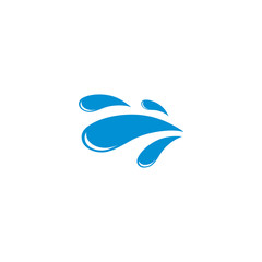 Water splash logo vector icon illustration design 
