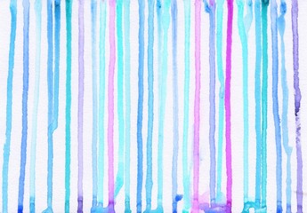 striped blue violet watercolor abstract background