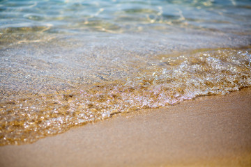 waves on the beach
