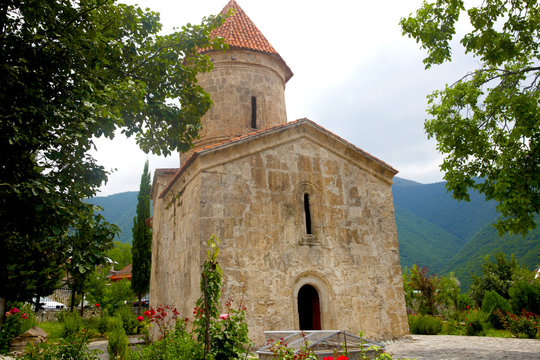 Old albanian christian church in the village of Kish near the town of Sheki in Azerbaijan