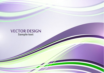 Bright color elegant lines abstract waves. Element of modern business design.