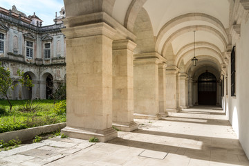 arches in monastery in Lisbon, Portugal