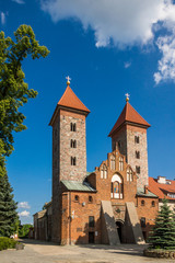 Fototapeta premium Romanesque church in Czerwinsk nad Wisla, Masovia, Poland