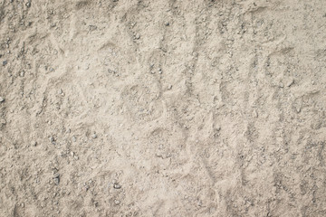 Texture traces of tractor tires on the ground