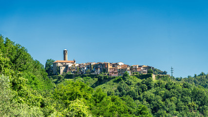 Fototapeta na wymiar Caprigliola, historic village in Lunigiana, Tuscany