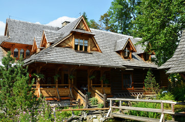 typical highlander houses in Zakopane