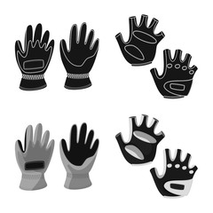 Vector design of silhouette and safety symbol. Collection of silhouette and comfort vector icon for stock.