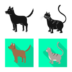 Vector illustration of breeding and kitchen icon. Set of breeding and organic stock vector illustration.