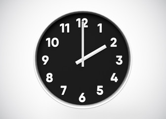 Clock 2 O’Clock Time 3D Render