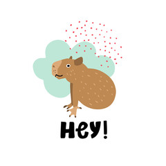 Cute Animals Card Vector