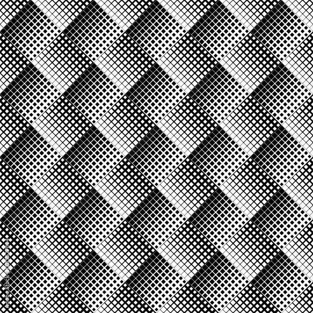 Poster geometrical rounded square pattern background - black and white abstract vector graphic design