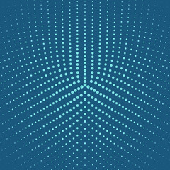 Halftone round dot pattern background - abstract vector graphic design from circles