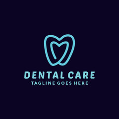 Dental Clinic And Care Logo Vector Design Template. Protect and Medicine Icon. Modern And Clinical Symbol.