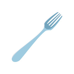 fork utensil on white background