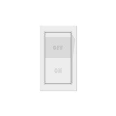 on and off switch in flat style