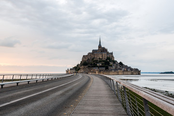 View of Mont Saint Michel against sky